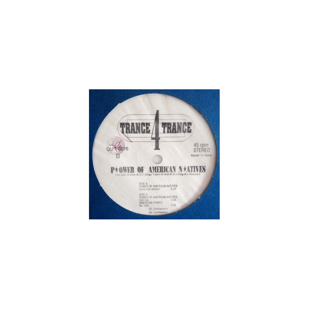 Trance 4 Trance ‎– Power Of American Natives 