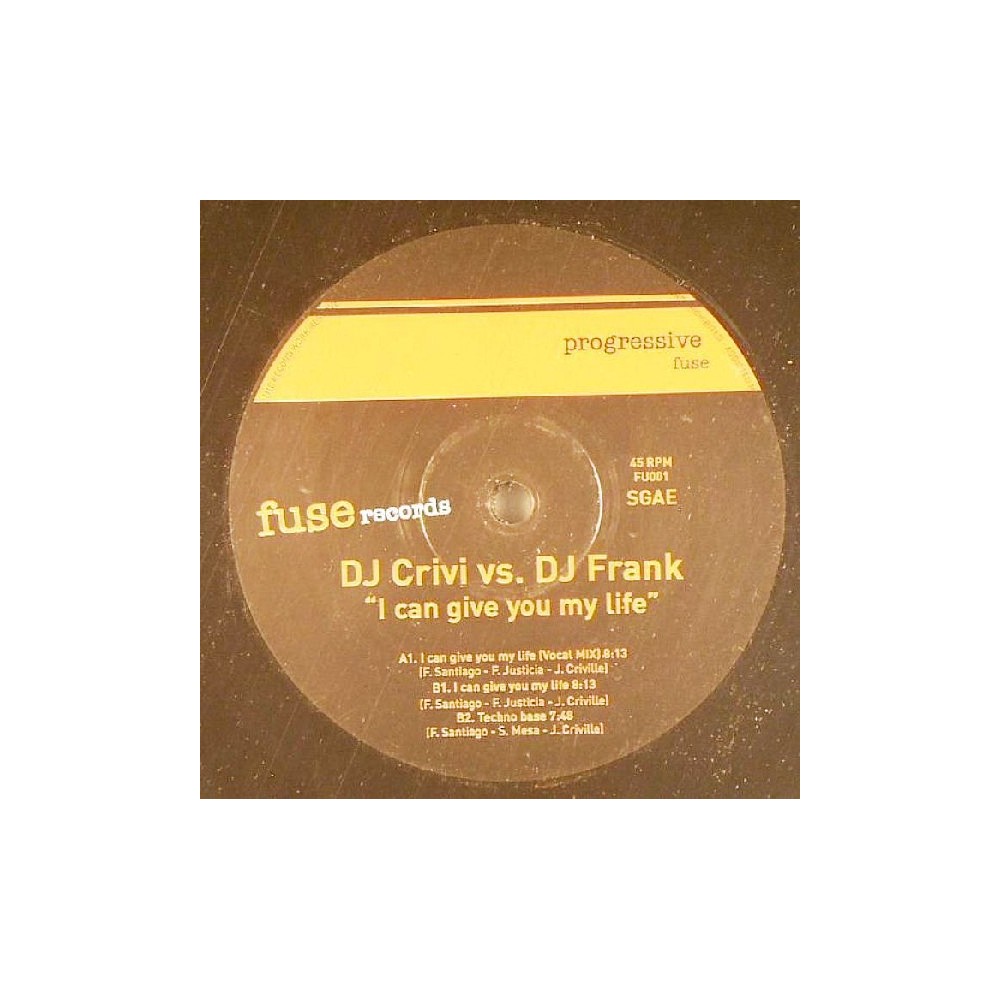 DJ Frank vs. DJ Crivi – I Can Give You My Live (SONIDO DJ FRANK¡¡ COLISEUM¡)