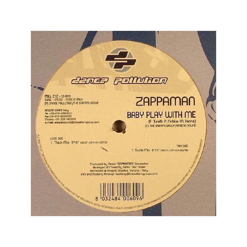 Zappaman ‎– Baby Play With Me