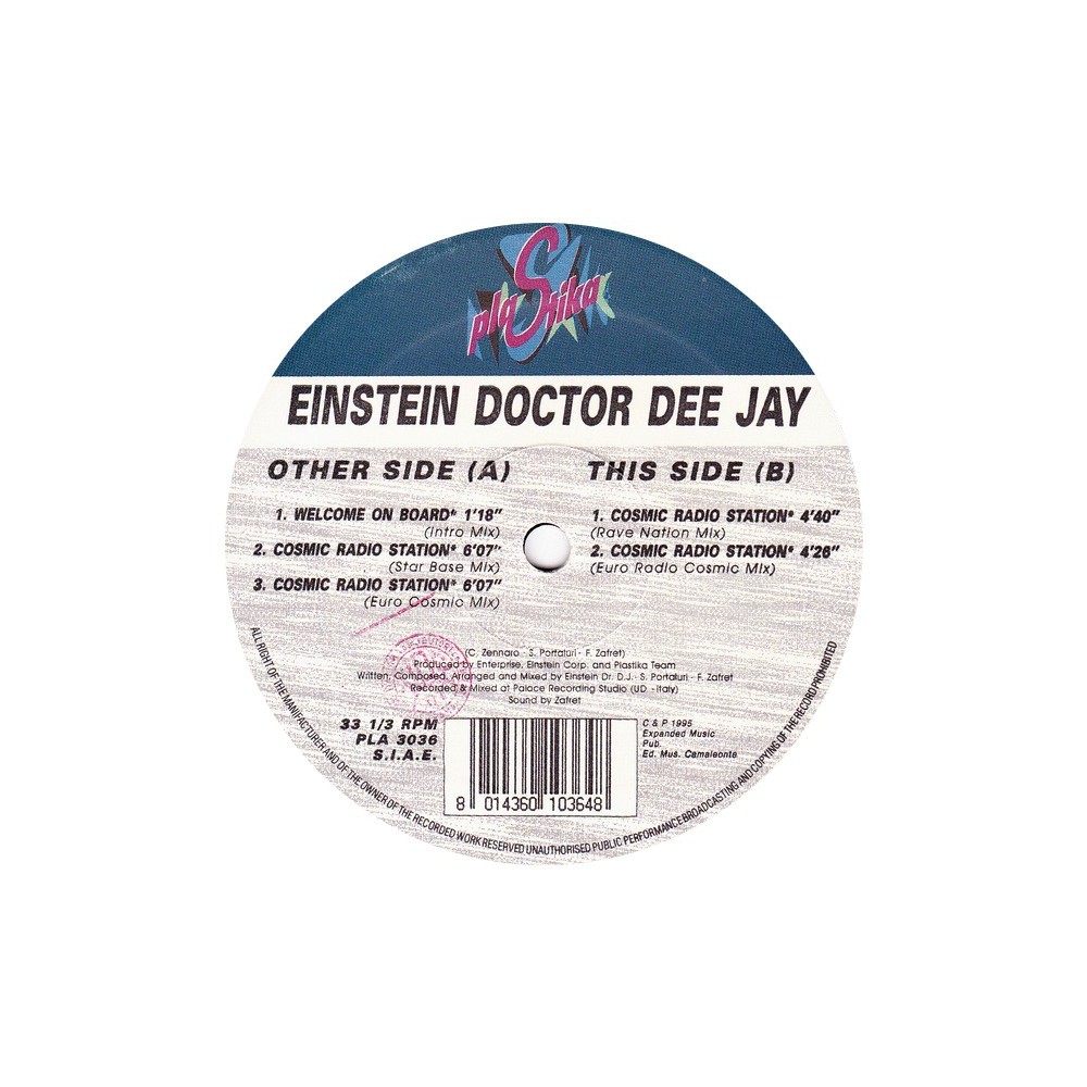 Einstein Doctor DJ ‎– Cosmic Radio Station (PLASTIKA)