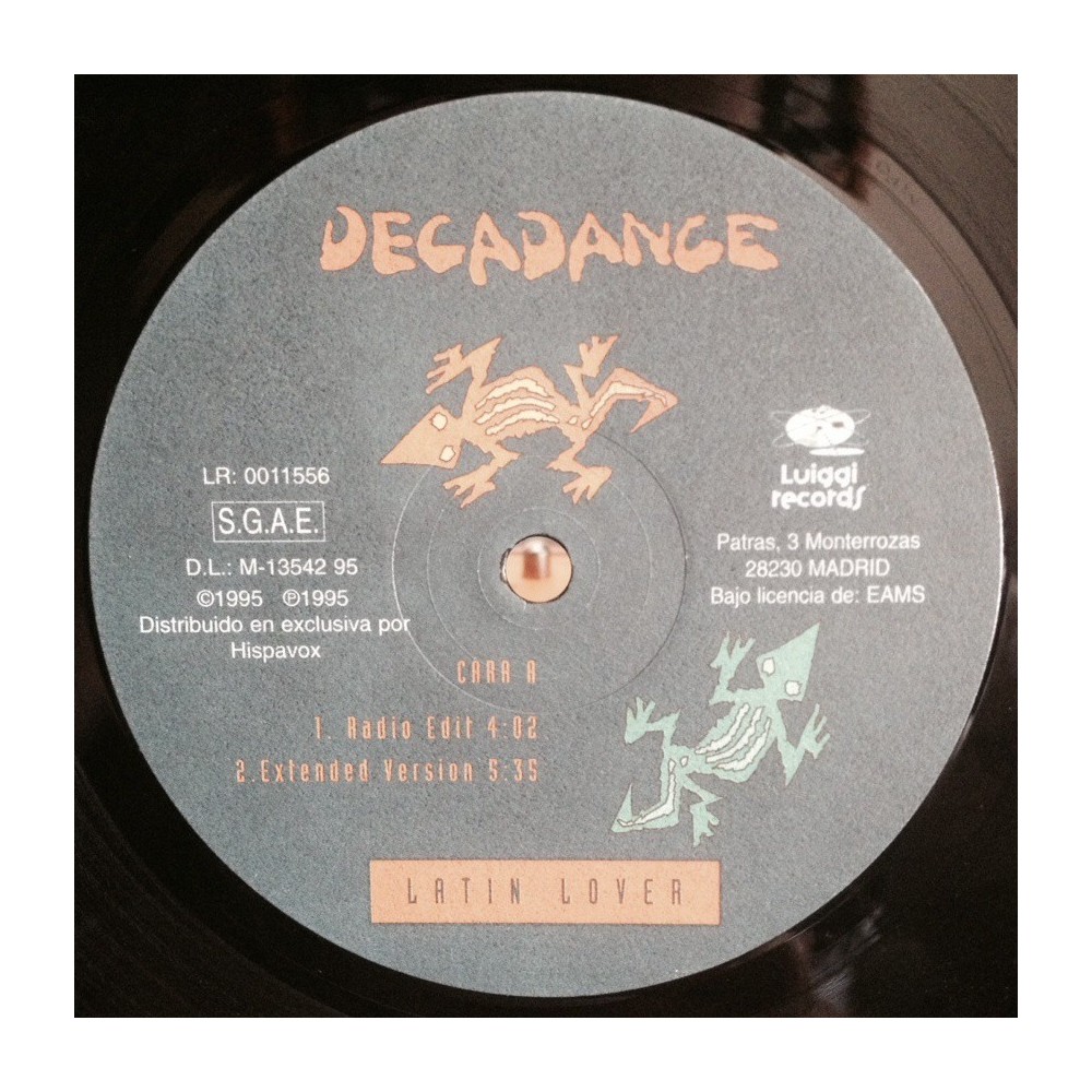 Decadance ‎– Latin Lover (LUIGGI RECORDS)