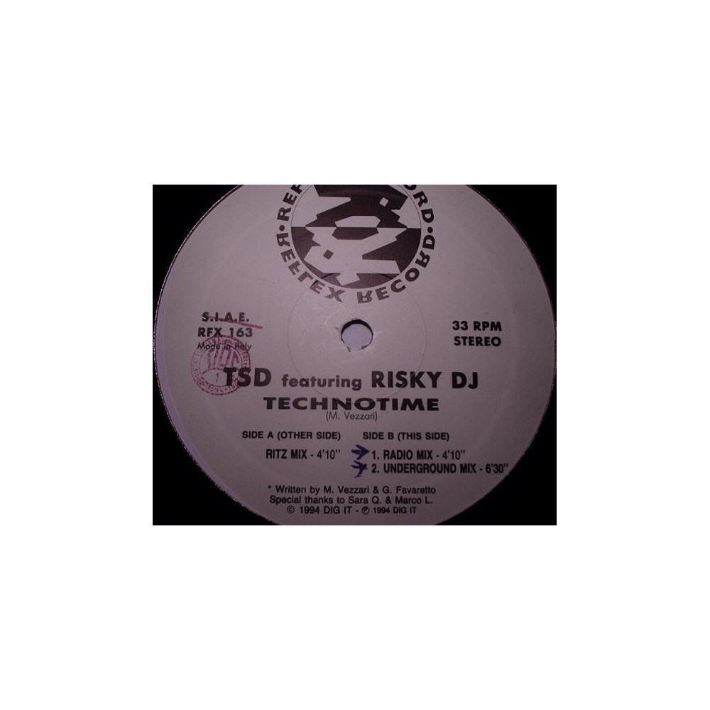 TSD Featuring Risky DJ - Technotime