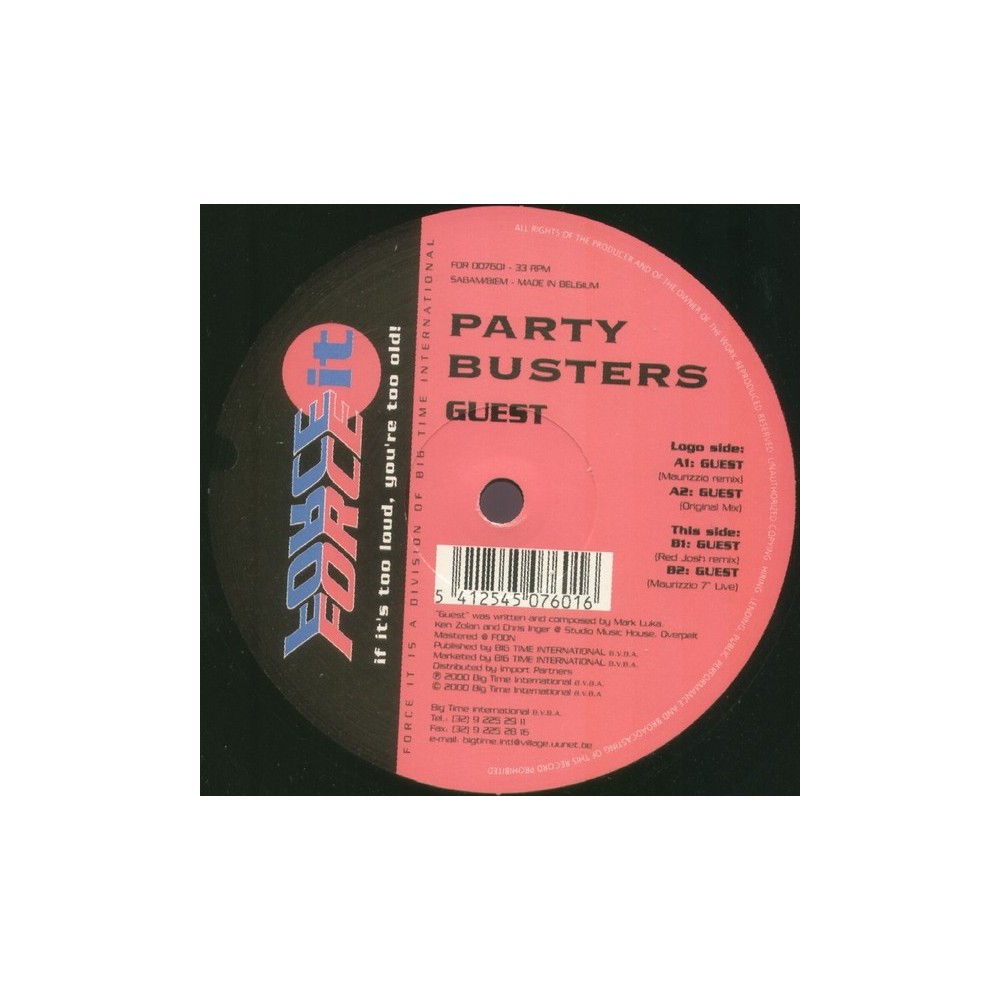 Party Busters - Guest(TEMAZO REMEMBER CHOCOLATE & ROCKOLA¡¡)