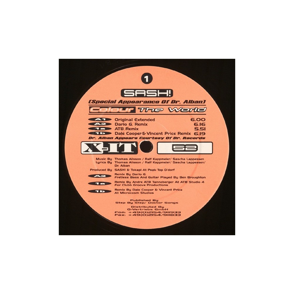 Sash – Colour The World