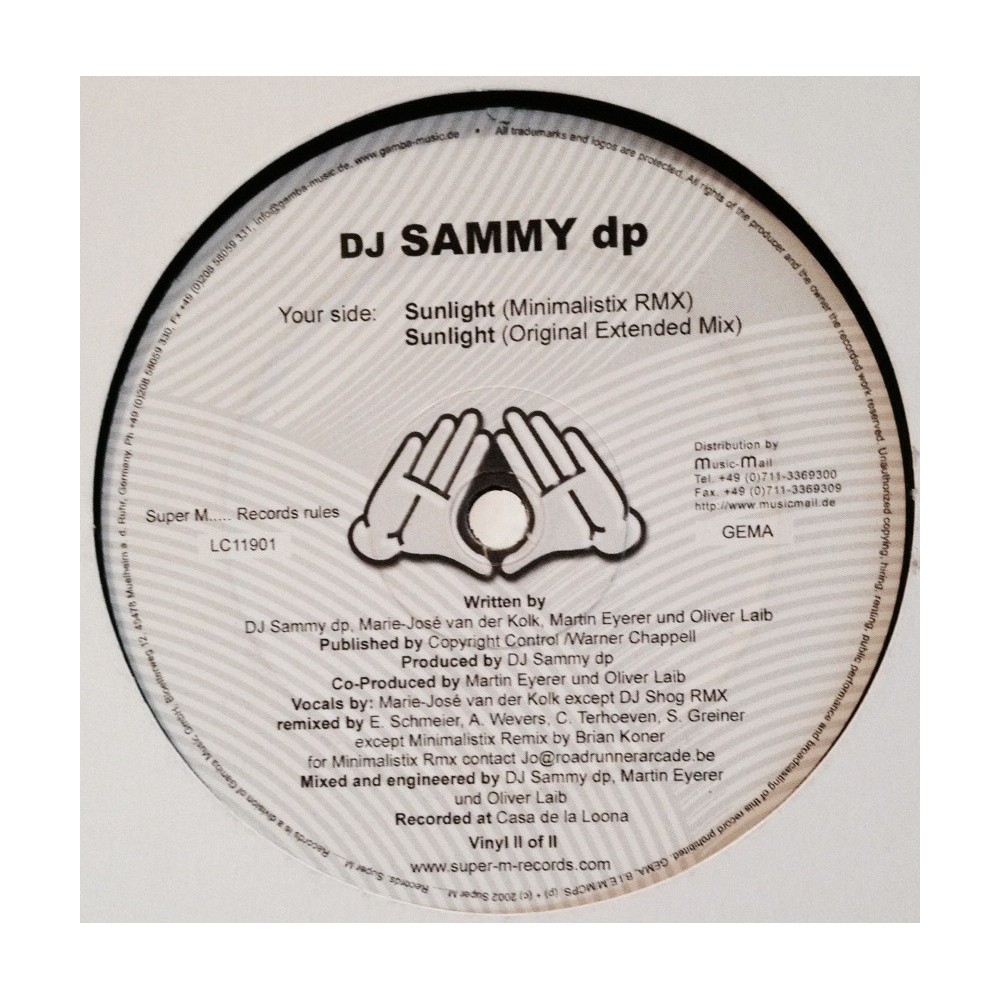 DJ Sammy ‎– Sunlight (Remixes)