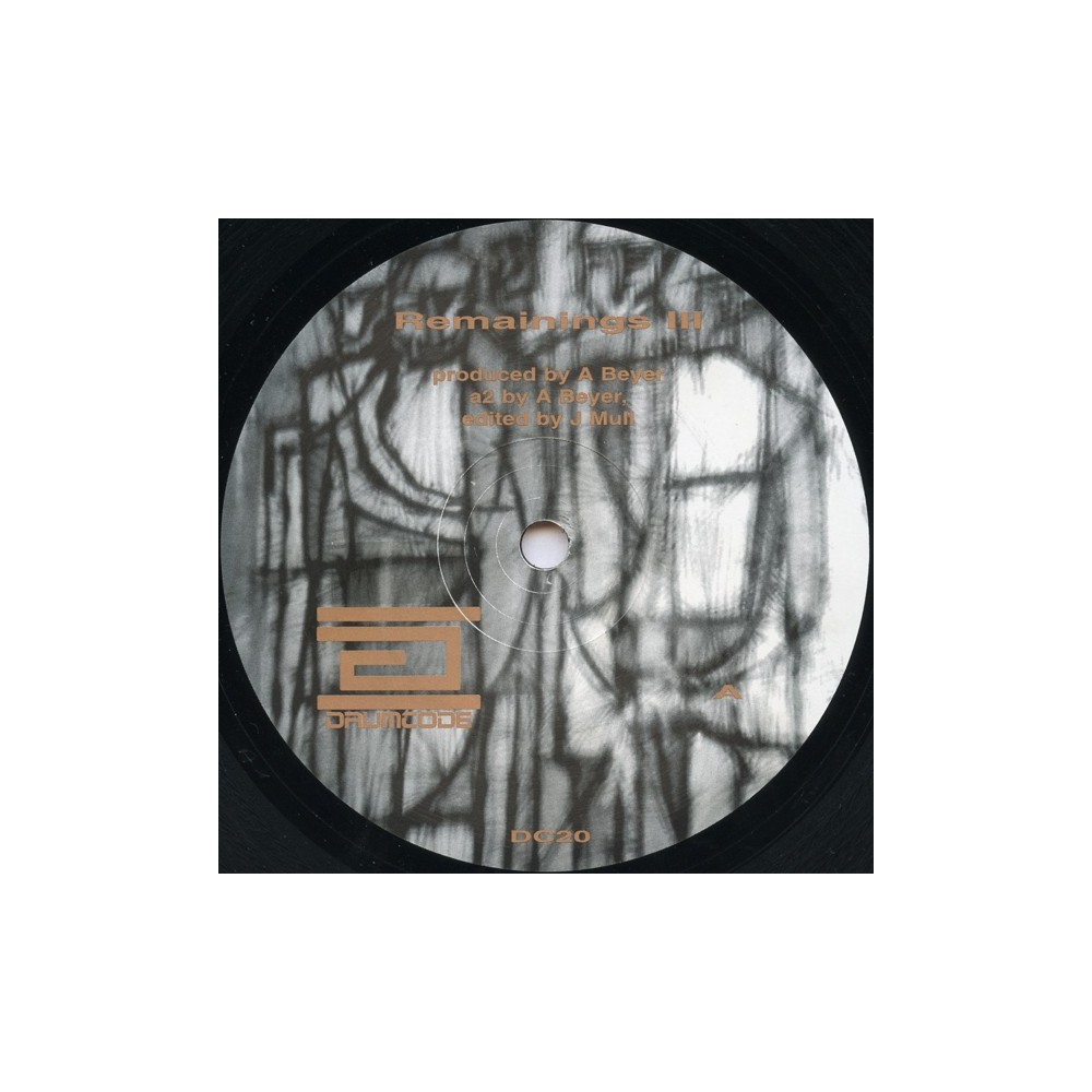 Adam Beyer ‎– Remainings III 