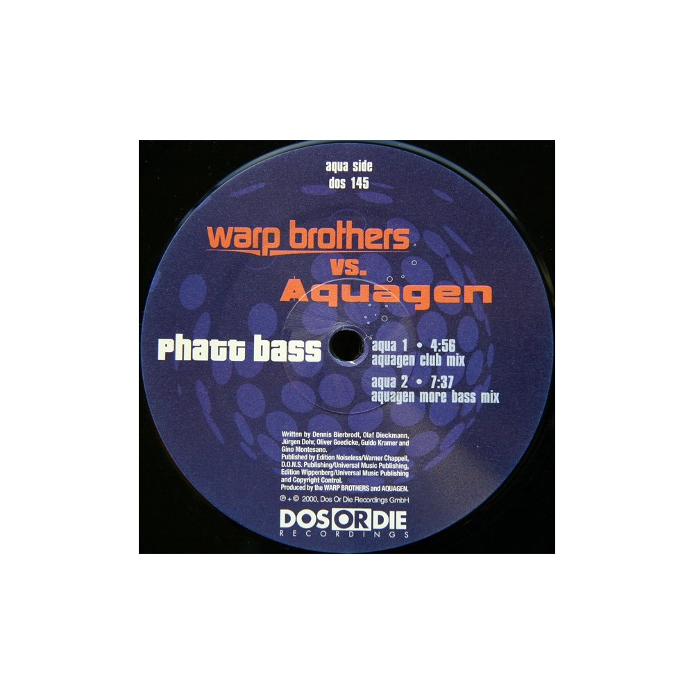 Warp Brothers  vs. Aquagen - Phatt Bass(Copia Import¡¡)