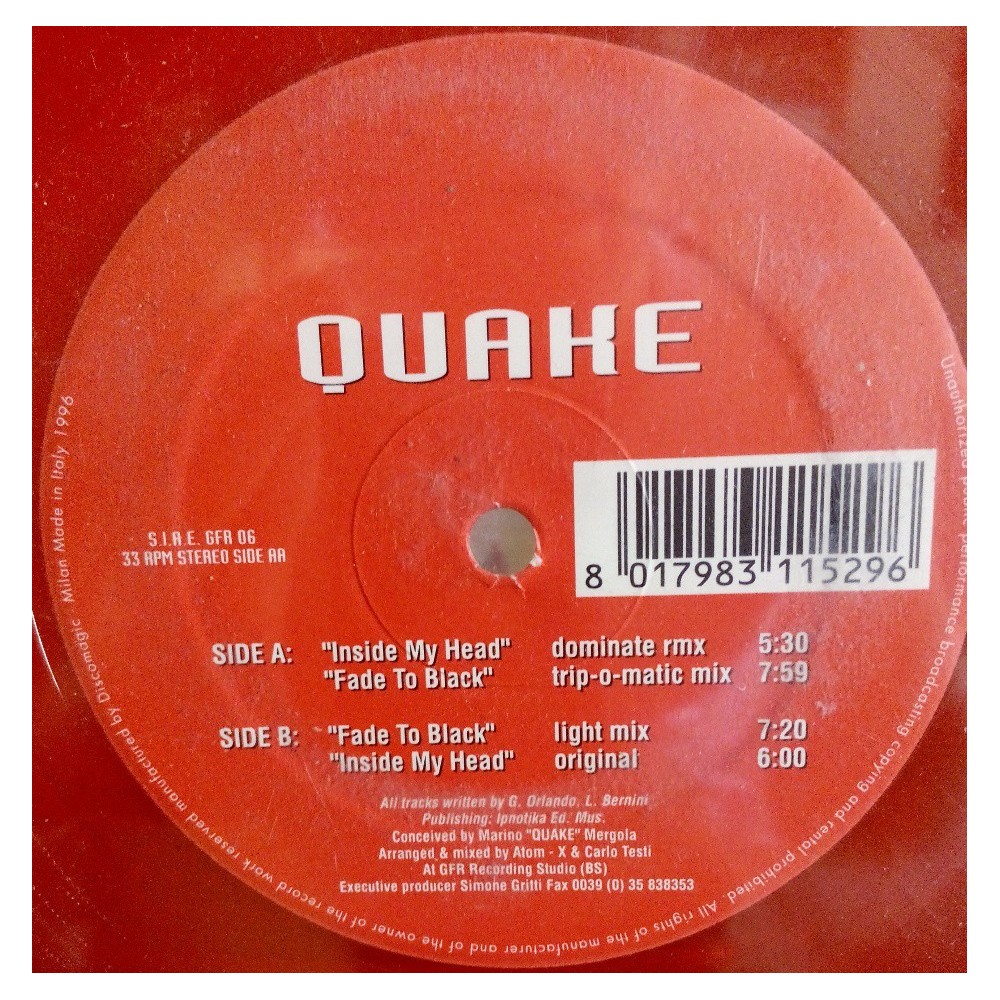 Quake ‎– Inside My Head 