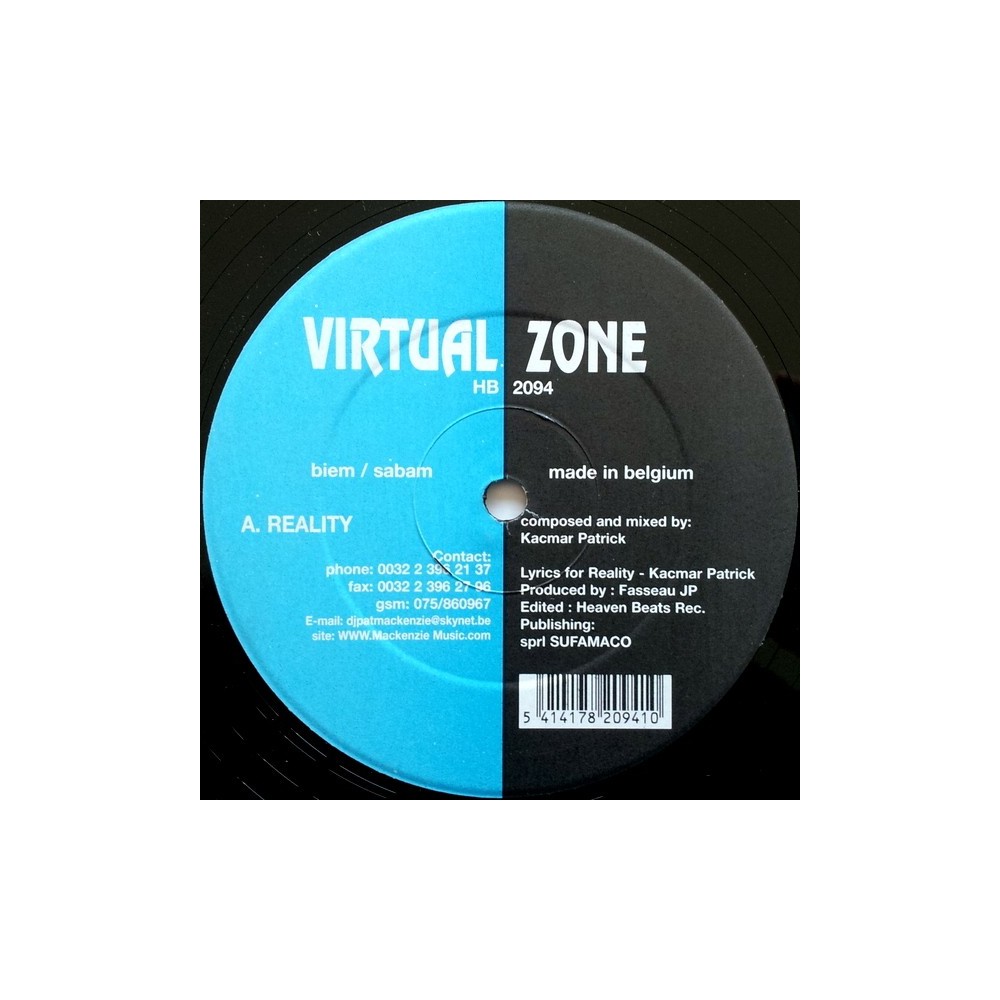 Virtual Zone ‎– Reality / The Karma 