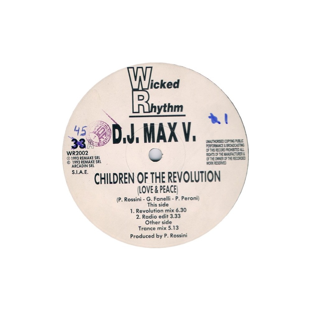 DJ Max V ‎– Children Of The Revolution