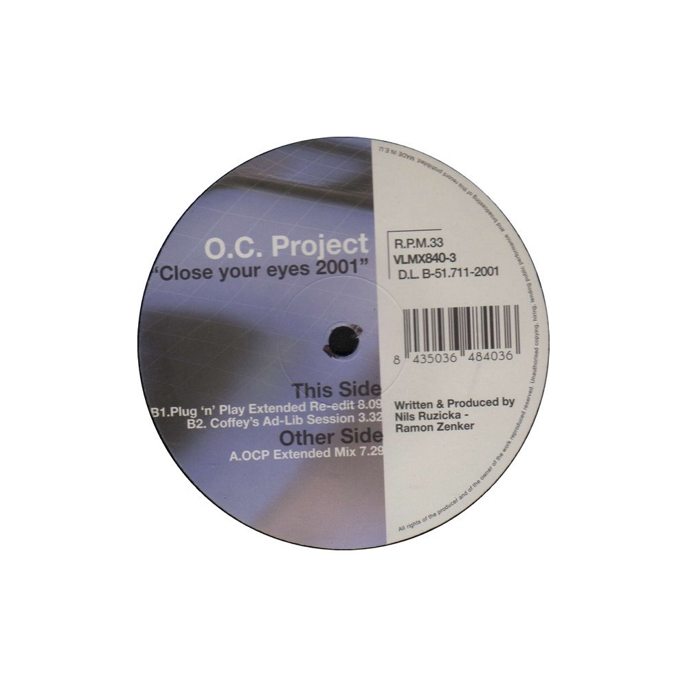 OC Project ‎– Close Your Eyes 2002 