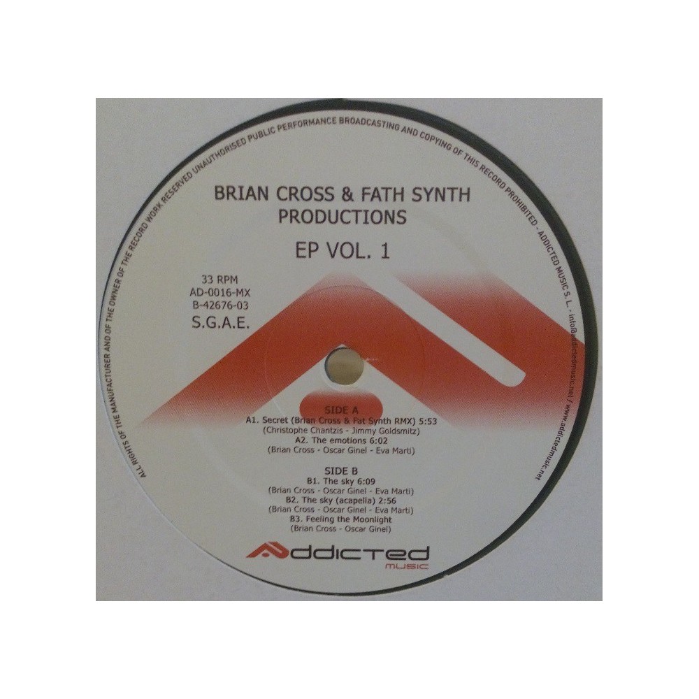 Brian Cross & Fat Synth ‎– EP Vol. 1 