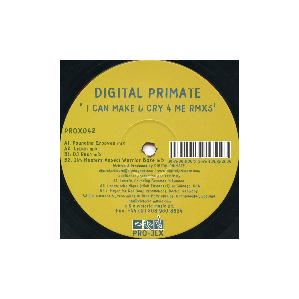 Digital Primate - I'll Make You Cry 4 Me (Remixes) 