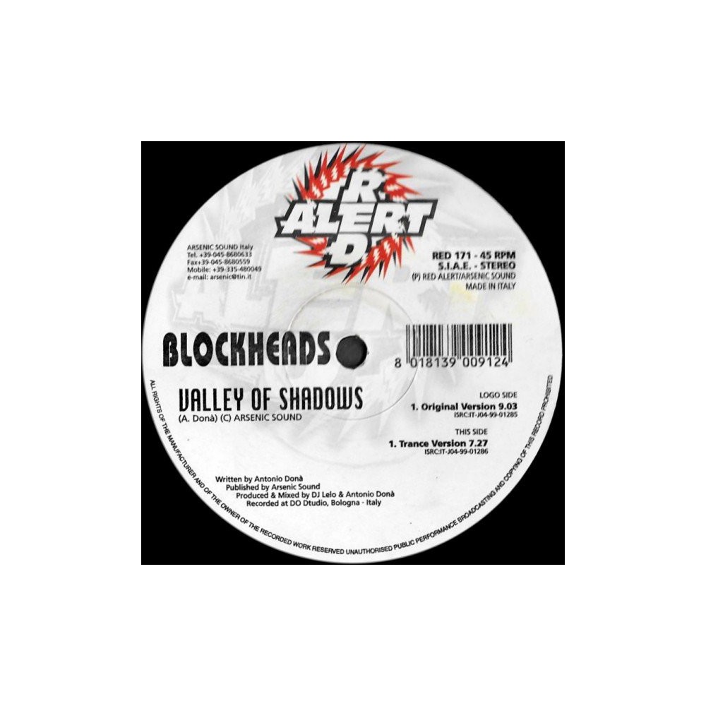 Blockheads ‎– Valley Of Shadows