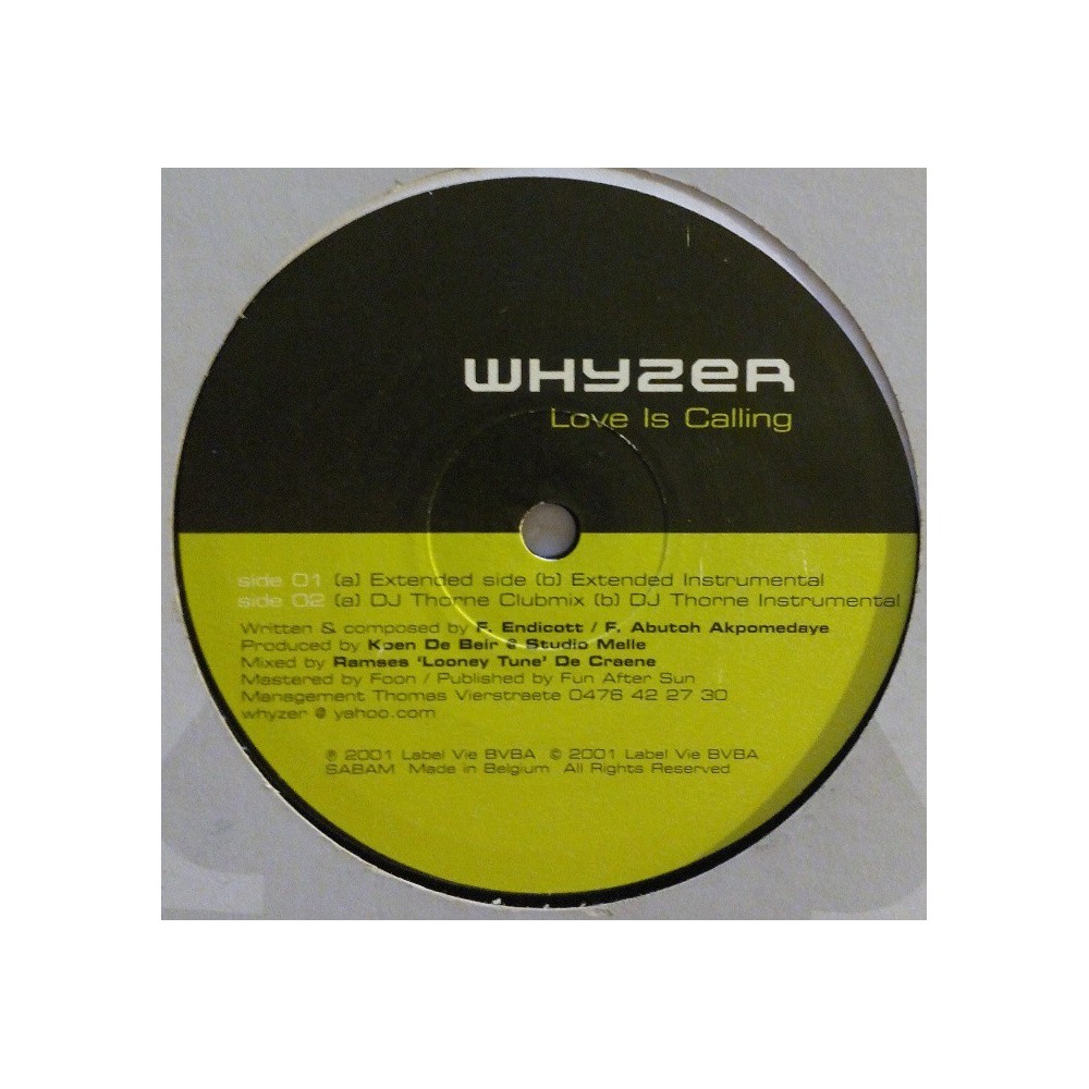 Whyzer ‎– Love Is Calling 