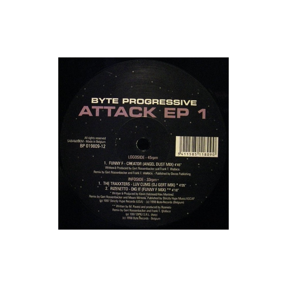 Various - Byte Progressive Attack EP 1(TEMAZO CHOCOLATERO¡¡ INCLUYE EL BUSCADO FUNNY F¡¡)