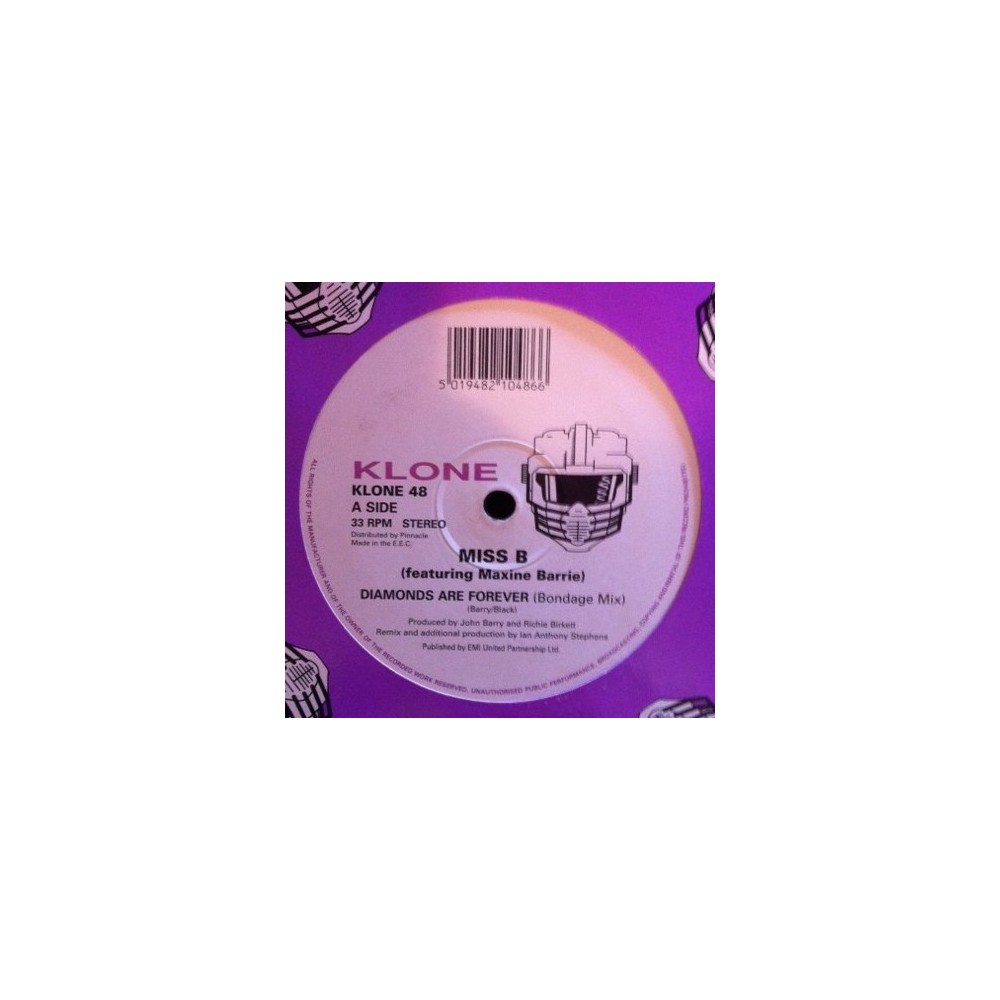 Miss B Featuring Maxine Barrie ‎– Diamonds Are Forever 