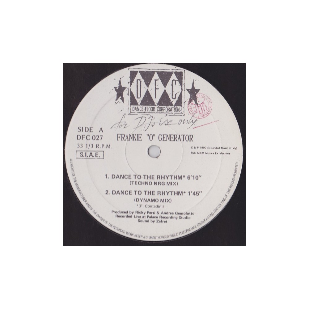 Frankie O Generator - Dance To The Rhythm