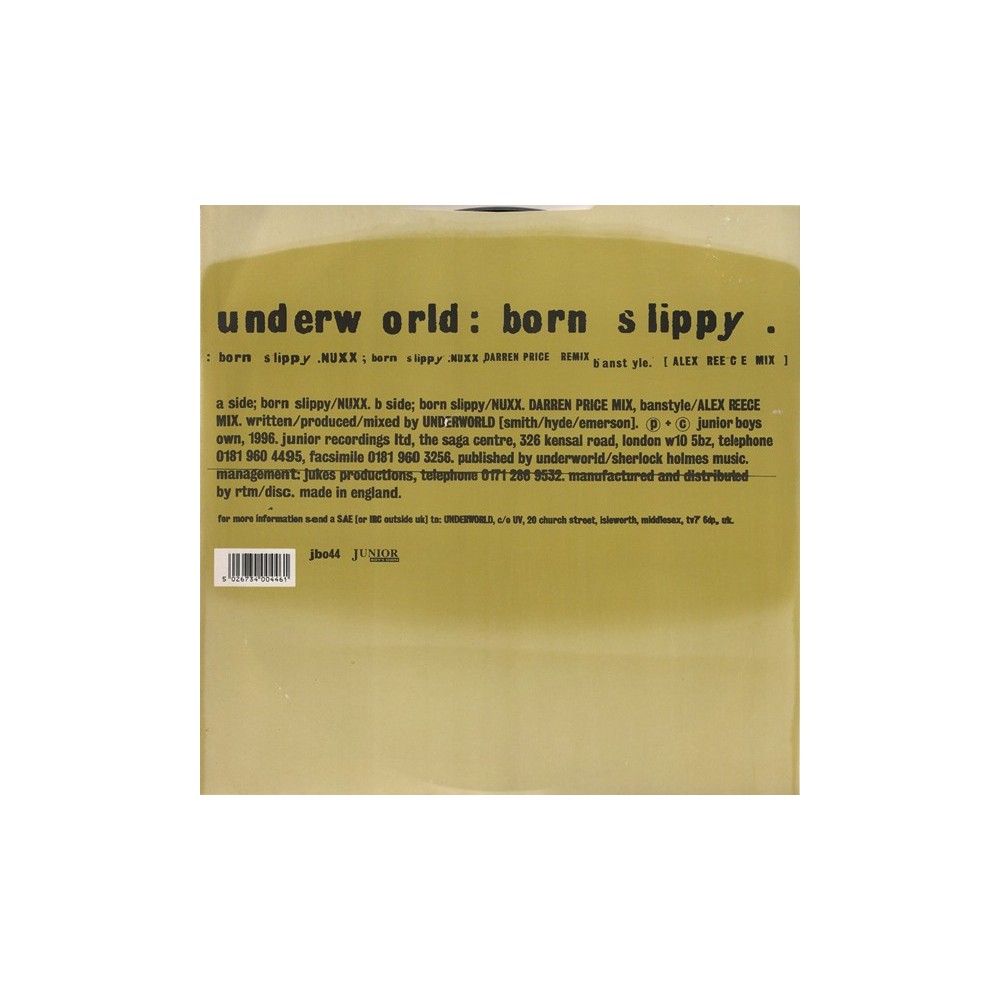 Underworld ‎– Born Slippy.NUXX 
