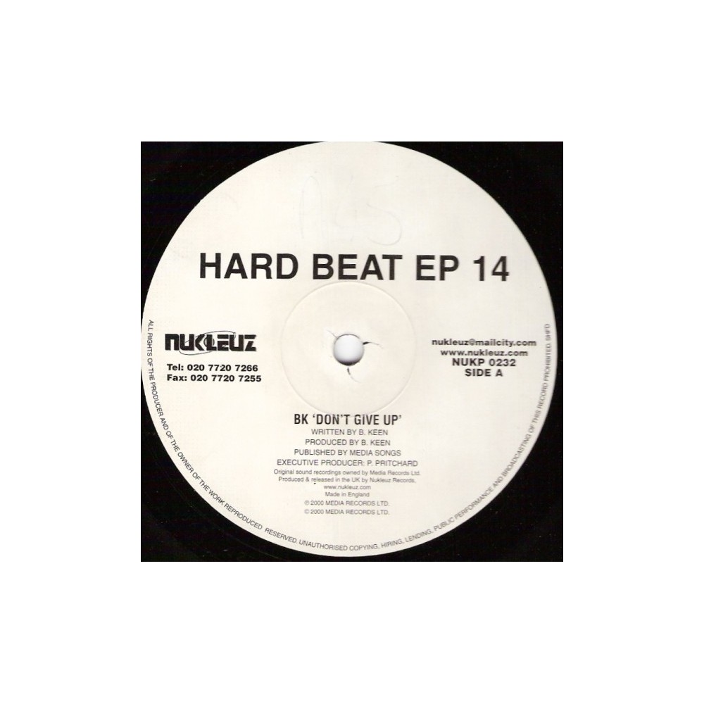  BK ‎– Hard Beat EP 14 