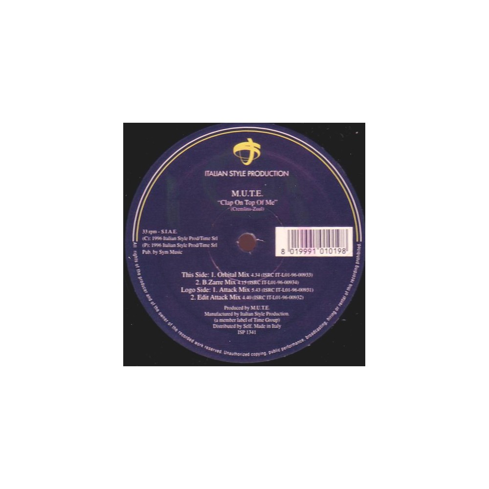 MUTE - Clap On Top Of Me (ITALIAN STYLE)