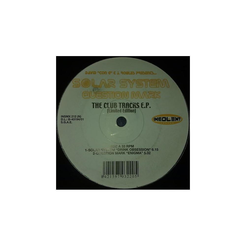 Solar System / Question Mark - The Club Tracks EP