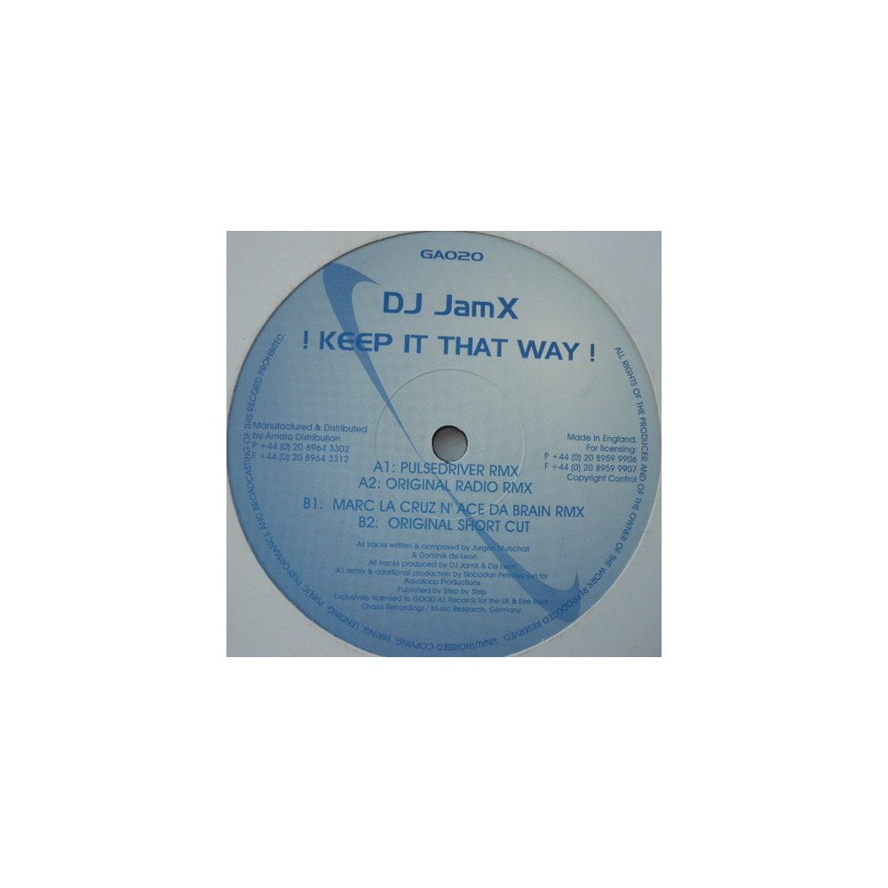 DJ JamX – Keep It That Way (PROGRESIVO BUENISIMO¡¡ PULSEDRIVER¡¡)