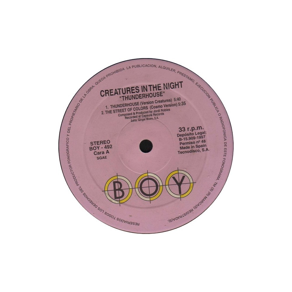 Creatures In The Night - Thunderhouse(2 MANO,TEMA CHOCOLATERO¡)