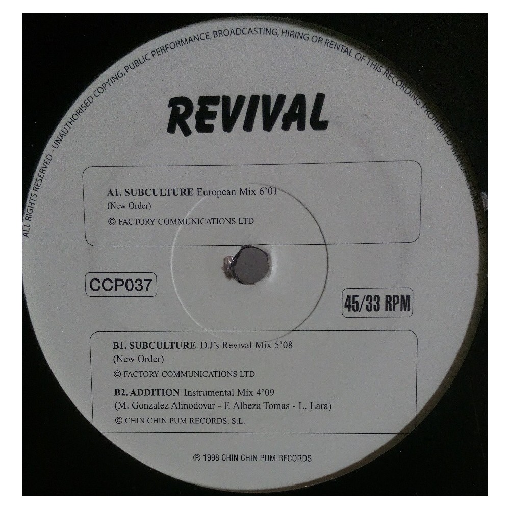 Revival - Subculture (REEEDICIÓN,BUSCADISIMO¡¡)
