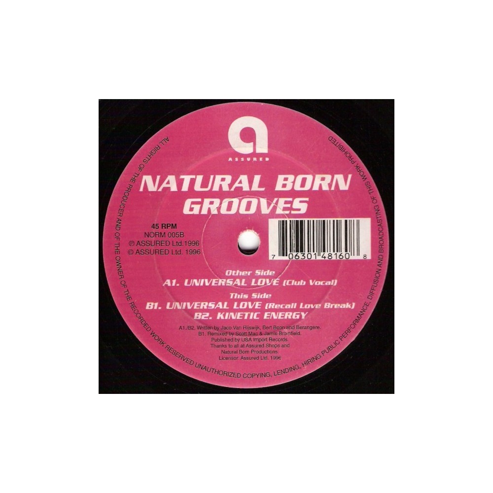 Natural Born Grooves ‎– Universal Love