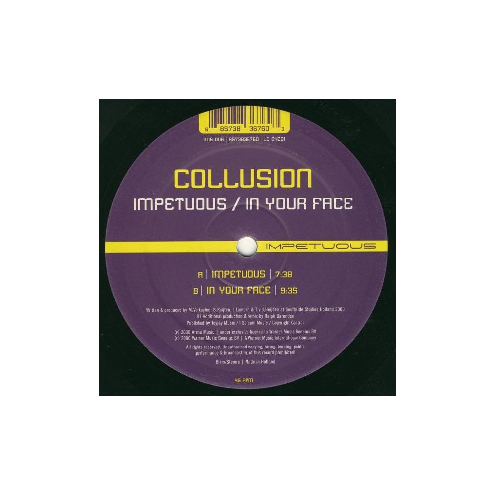 Collusion ‎– Impetuous 