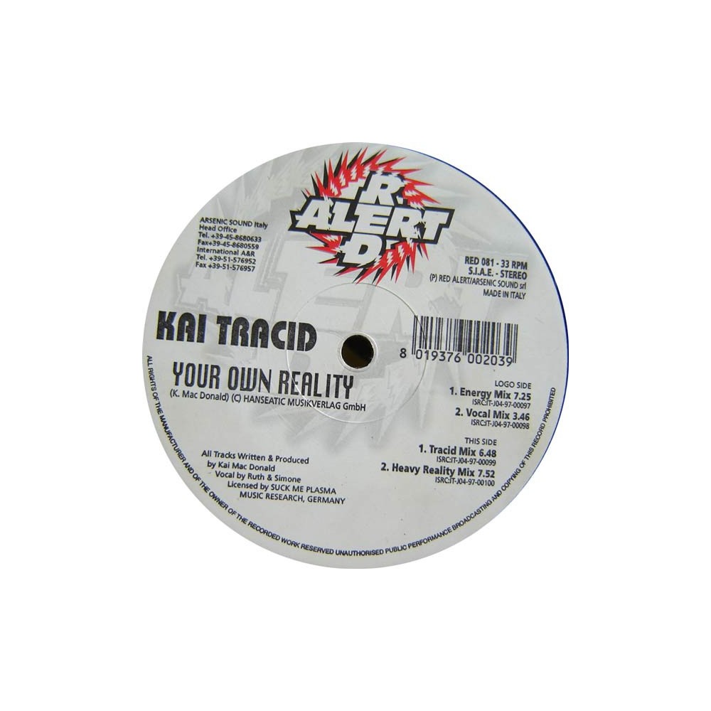 Kai Tracid – Your Own Reality (SELLO RED ALERT)