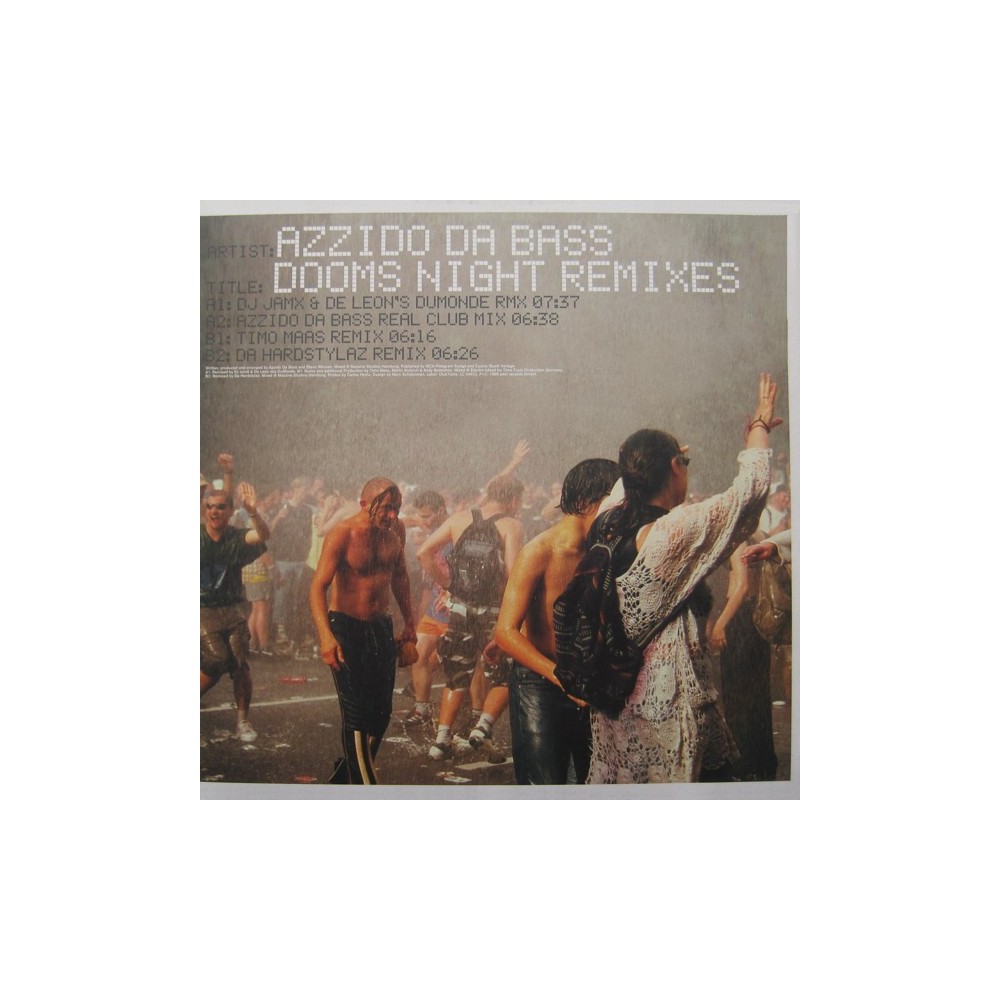  Azzido Da Bass ‎– Dooms Night (Remixes) 