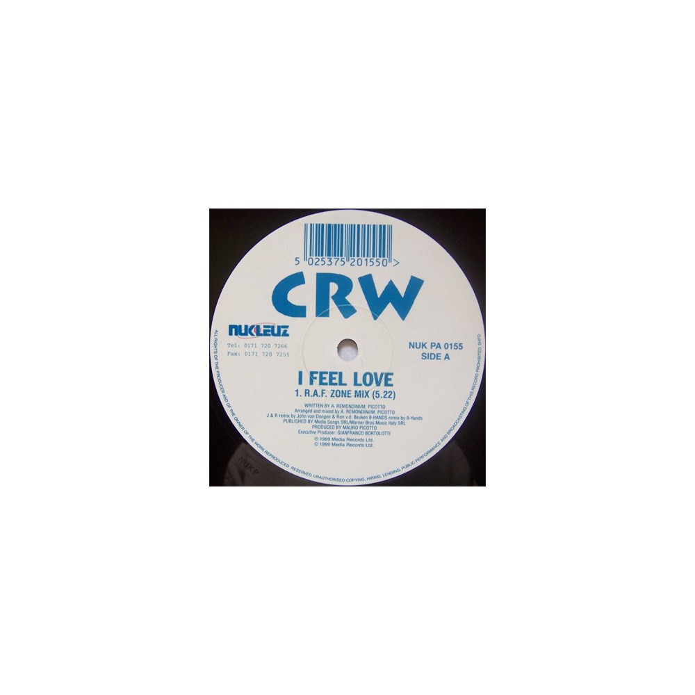 CRW ‎– I Feel Love (Remixes) 