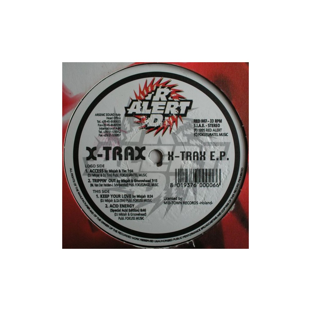 DJ Misjah & DJ Tim / DJ Misjah & DJ Groovehead ‎– X-Trax EP