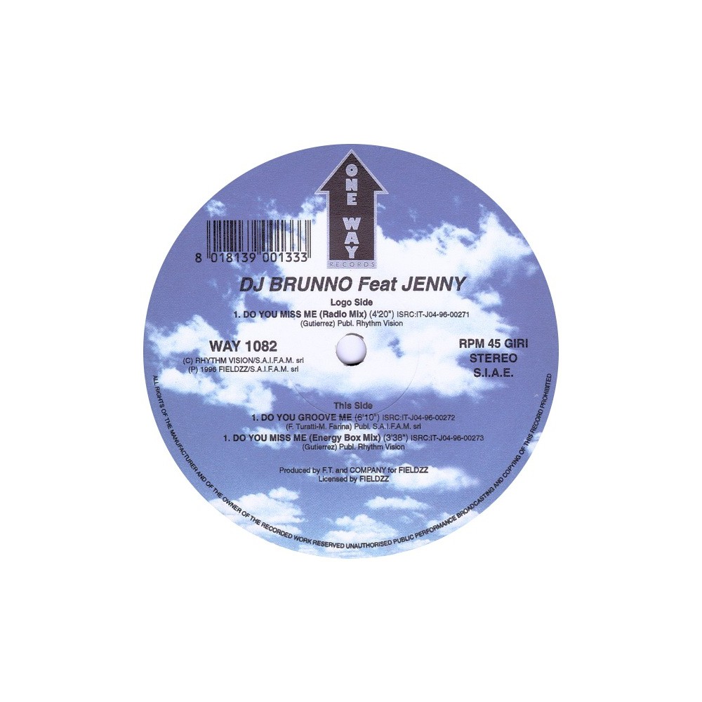 DJ Brunno Featuring Jenny ‎– Do You Miss Me