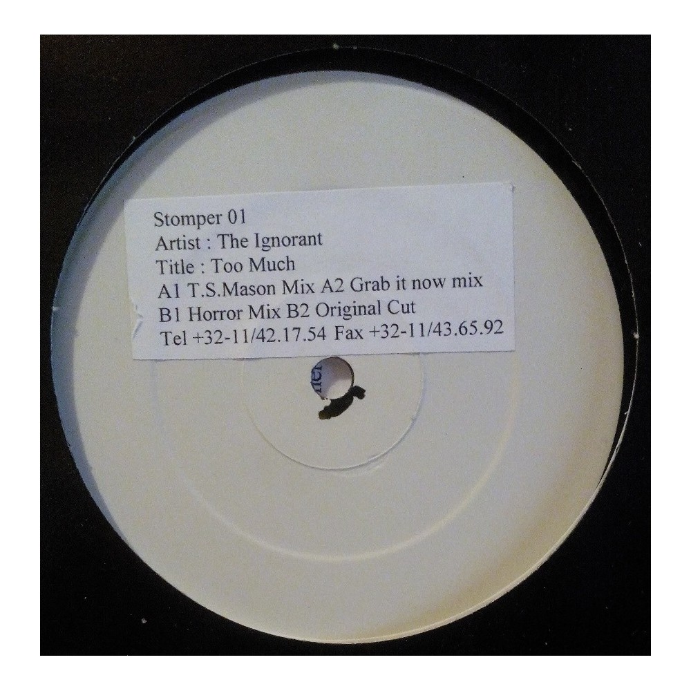 The Ignorent ‎– Too Much 