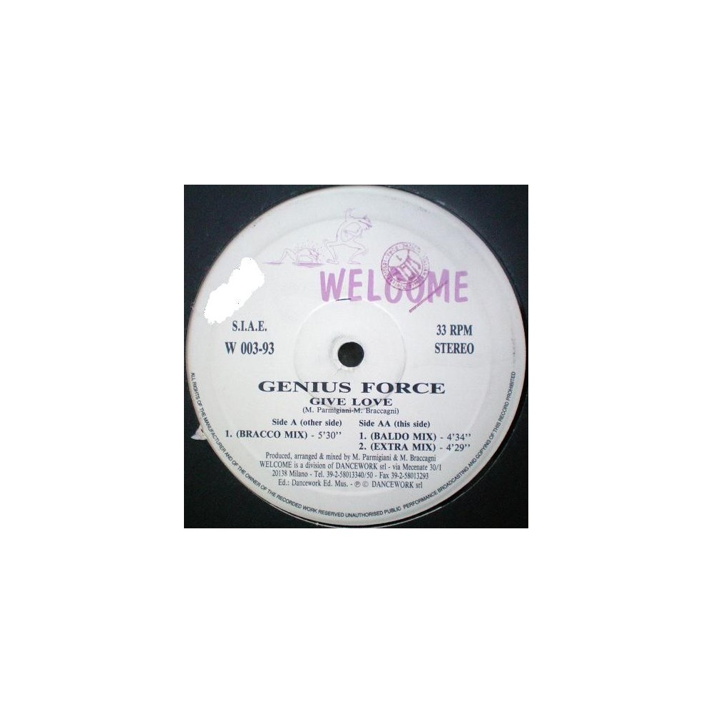 Genius Force ‎– Give Love
