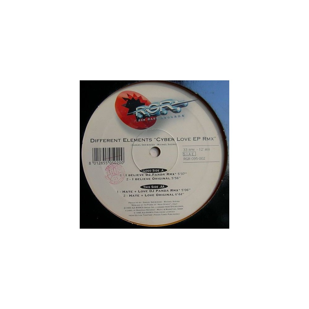 Different Elements ‎– Cyber Love EP 