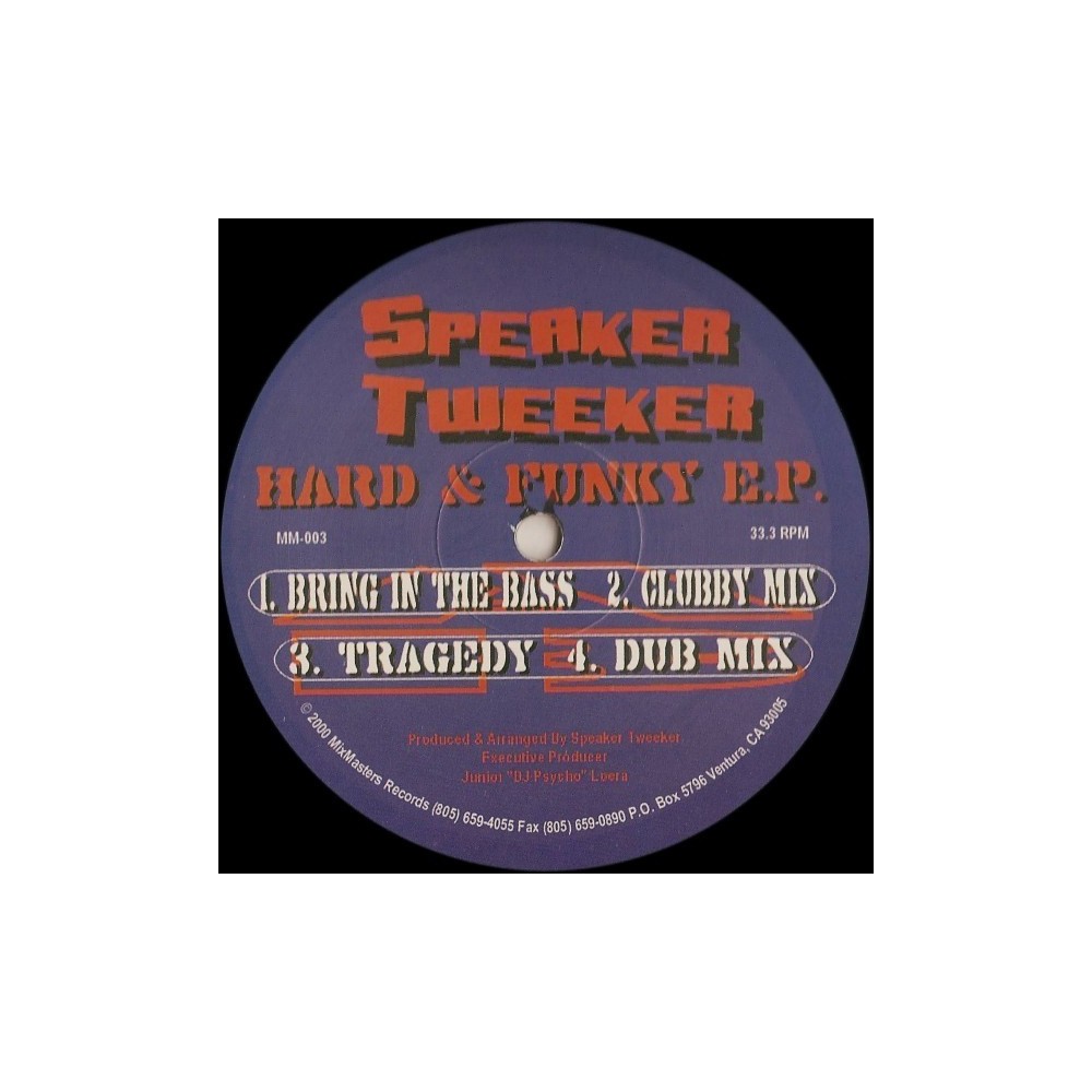 Speaker Tweeker ‎– Hard & Funky EP