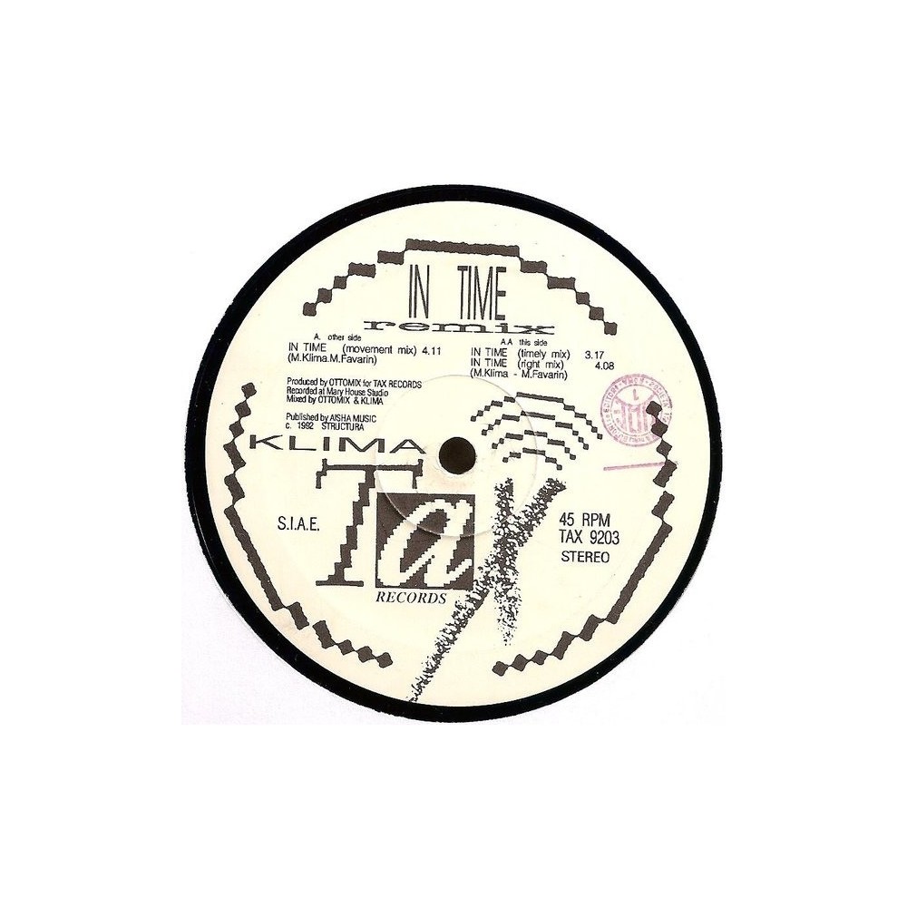 Klima ‎– In Time (Remix) 