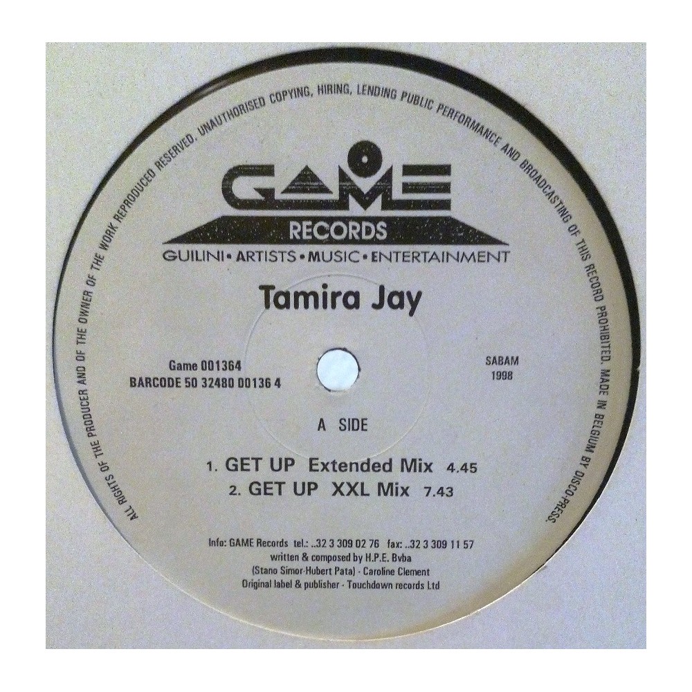 Tamira Jay ‎– Get Up 