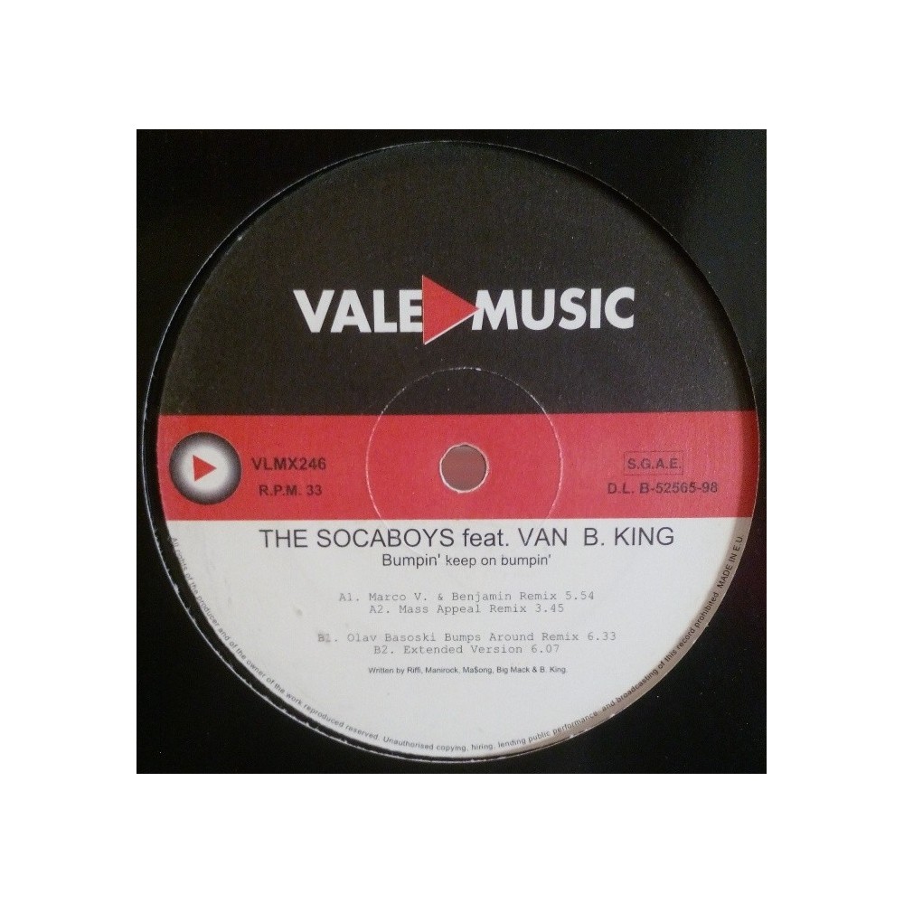 The Soca Boys Feat. Van B. King - Bumpin