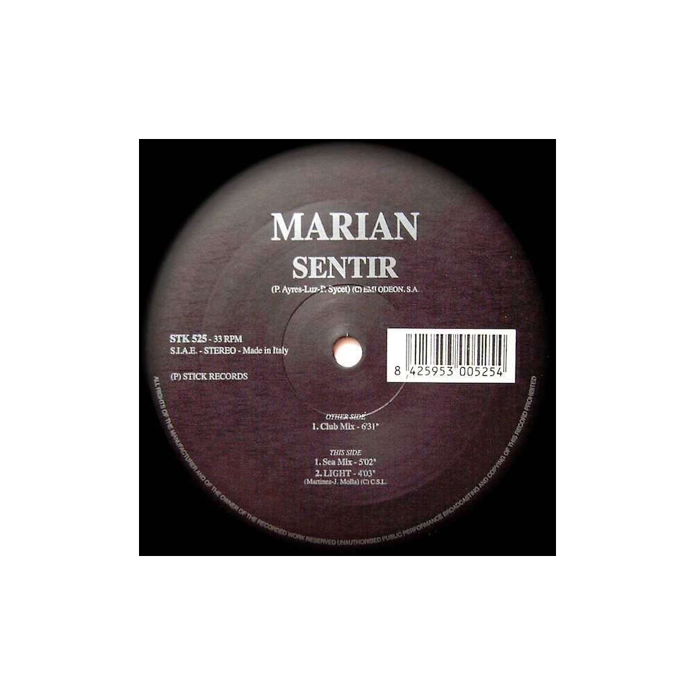 Marian ‎– Sentir 