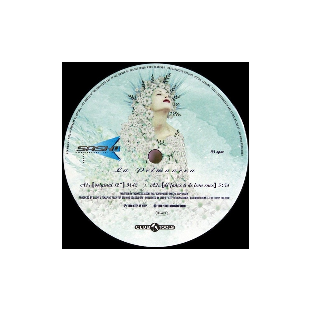 Sash ‎– La Primavera (CLUB TOOLS)