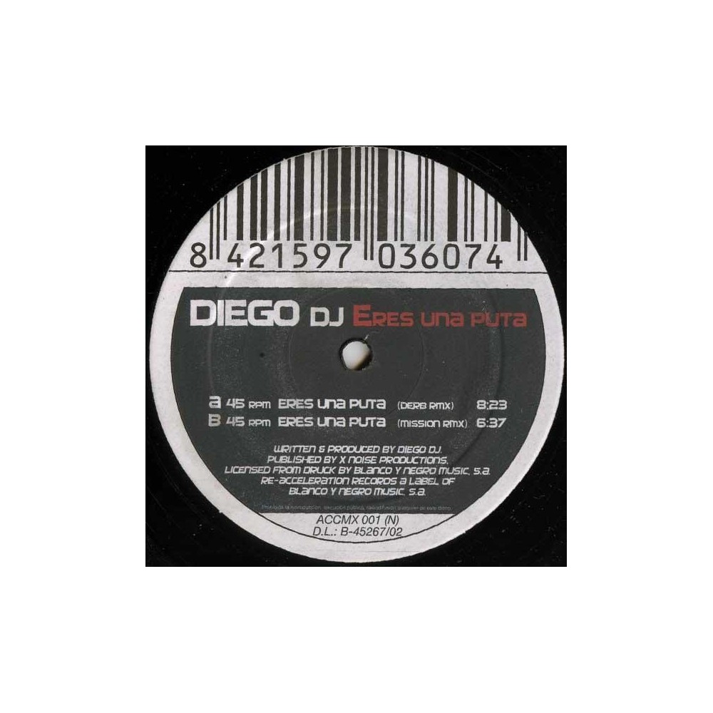 Diego DJ - Eres Una Puta(2 MANO)