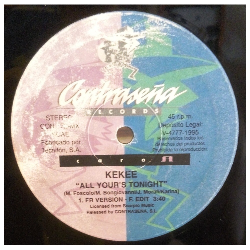 Kekee - All Yours Tonight (CONTRASEÑA RECORDS)