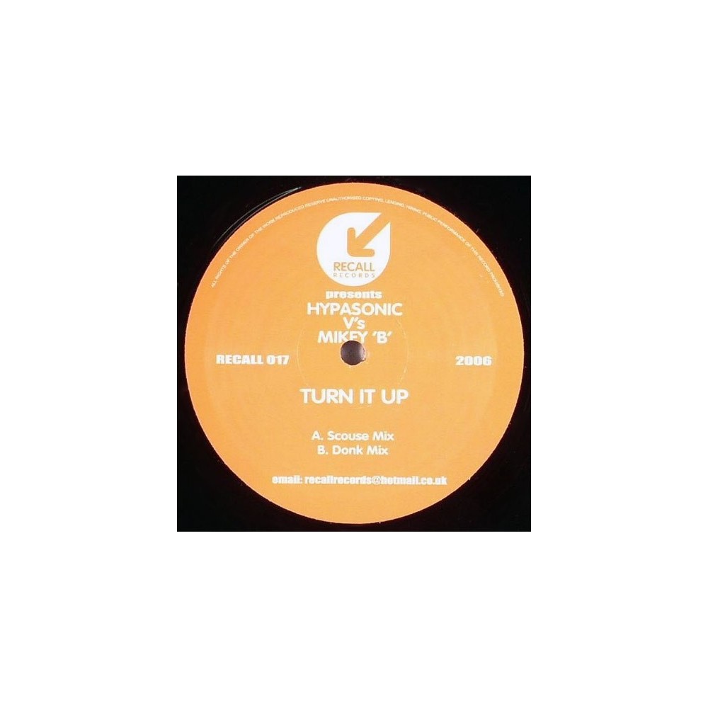 Hypasonic vs. Mikey B ‎– Turn It Up 