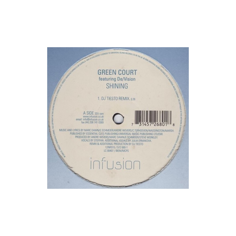 Green Court Featuring De Vision ‎– Shining 