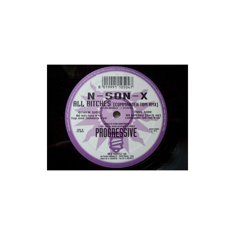 N-Son-X ‎– All Bitches (Commander Tom Rmx) 